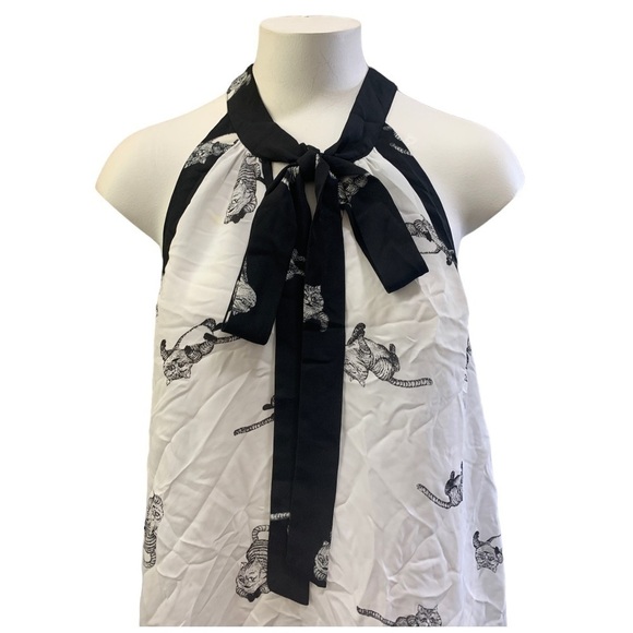 Disney Alice Through The Looking Glass Designer Collection Cheshire Cat Blouse M - Picture 1 of 6